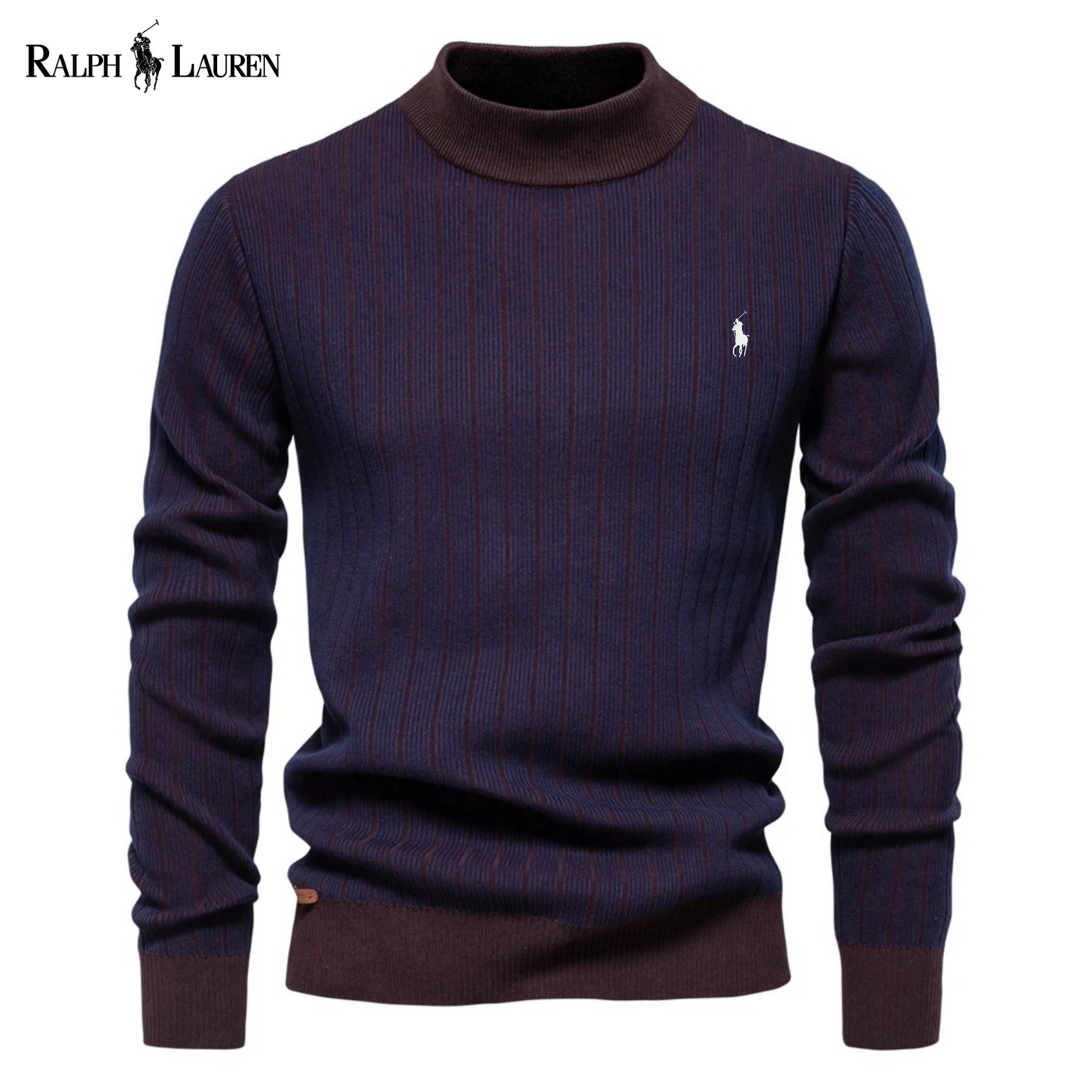 RL™ Striped Mock Neck Sweater