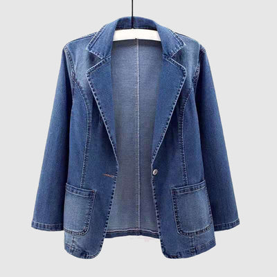 Claire Azure Elegance Denim Jacket