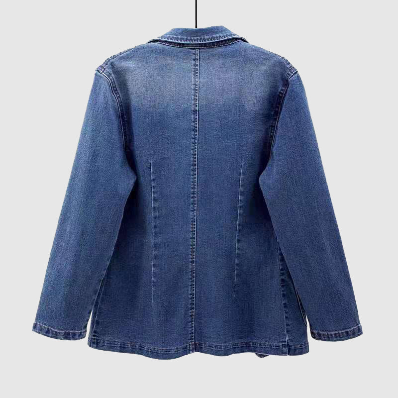 Claire Azure Elegance Denim Jacket