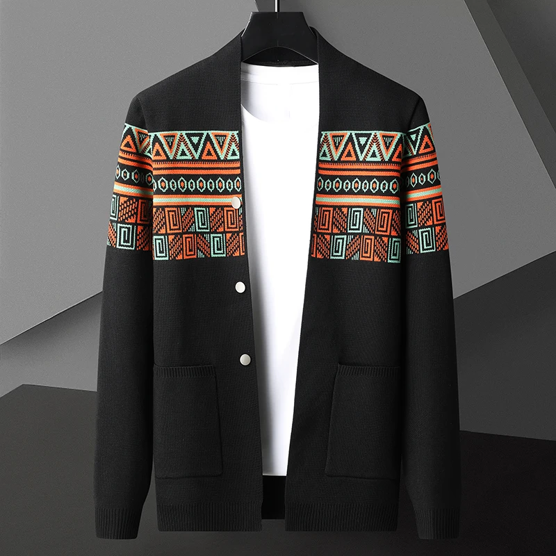 Dan Anthony Folk Motif Cardigan