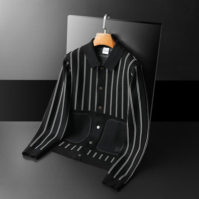 Dan Anthony Gents' Striped Cardigan