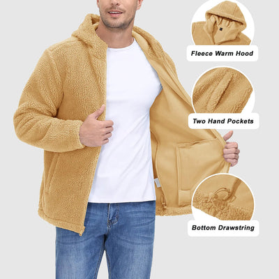 Dan Anthony Hooded Sherpa Jacket