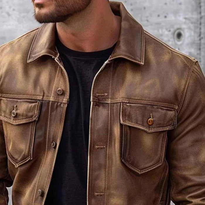 Dan Anthony Old-School Leather Jacket