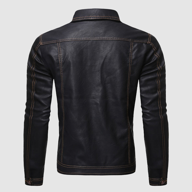 Dan Anthony Retro Biker Leather Jacket