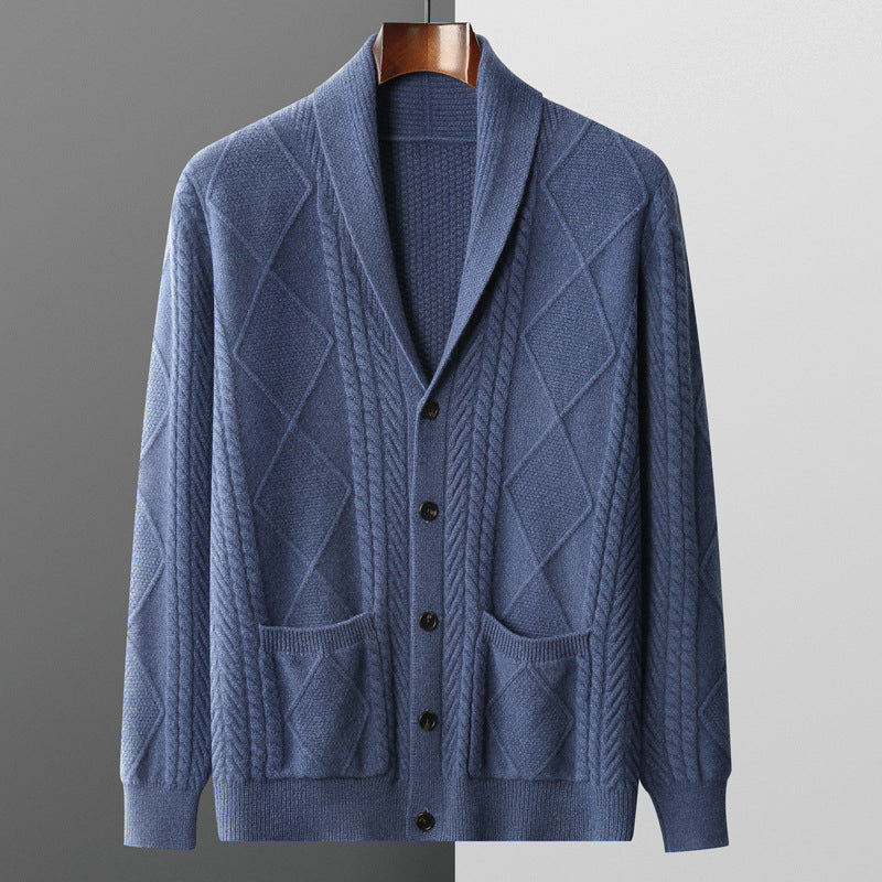 Heritage Knitwear Wool Cardigan