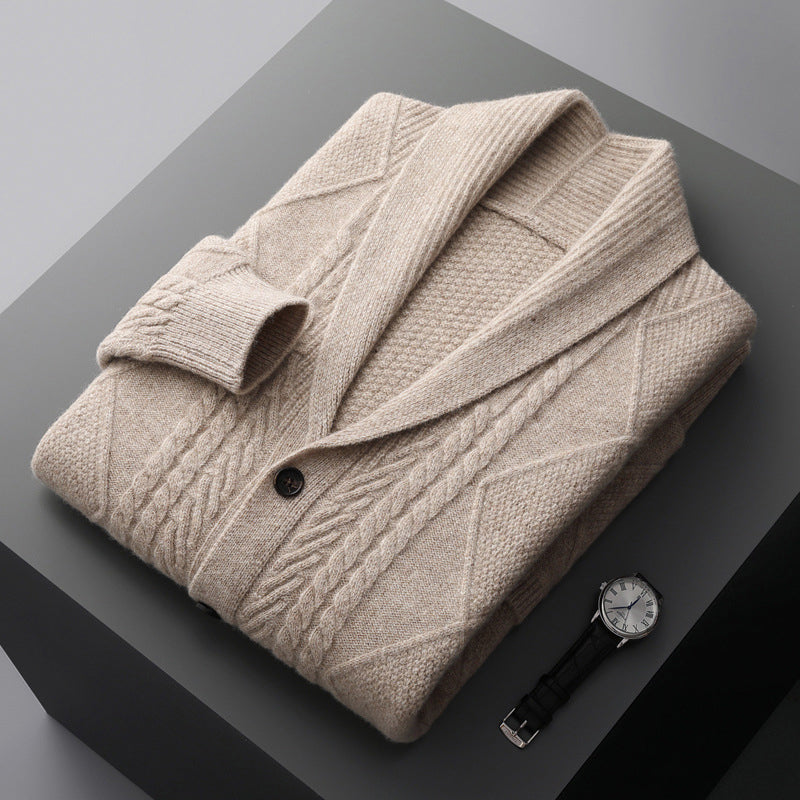 Heritage Knitwear Wool Cardigan