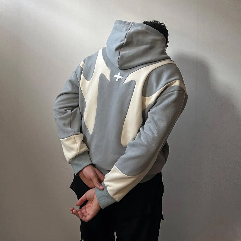 Jason Acadia Retro Patchwork Hoodie