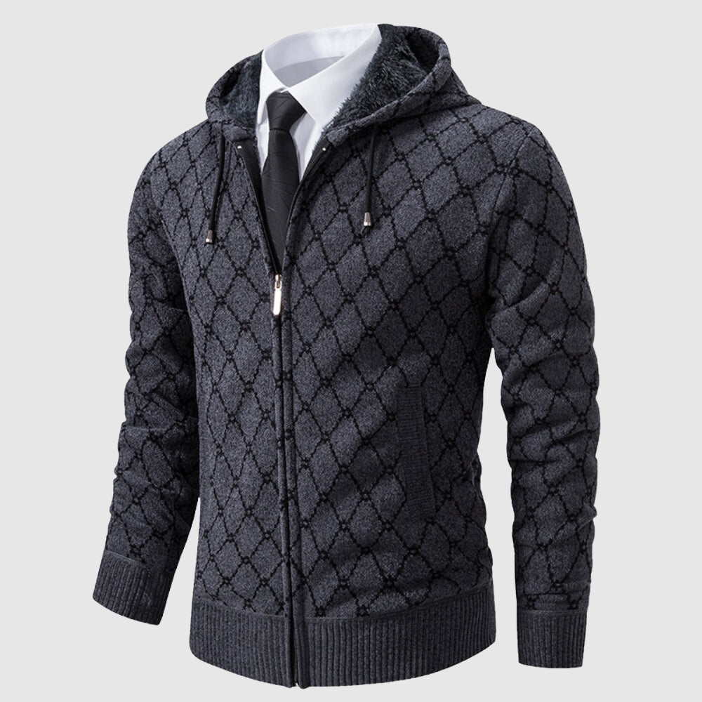 John Wellington Polished Argyle Cardigan