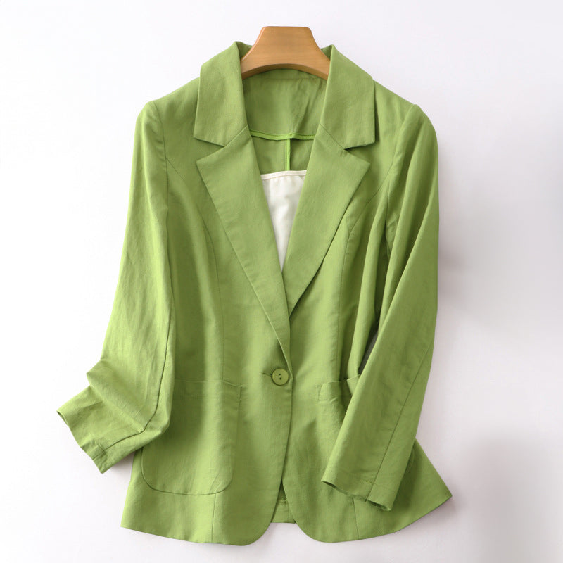 Olivia Klein Springtime Linen Blazer