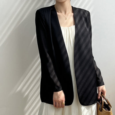 Olivia Klein Svelte Flow Draped Blazer