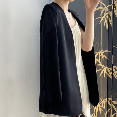 Olivia Klein Svelte Flow Draped Blazer