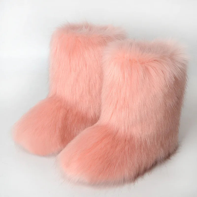 Olivia Klein Winter Fuzzy Boots