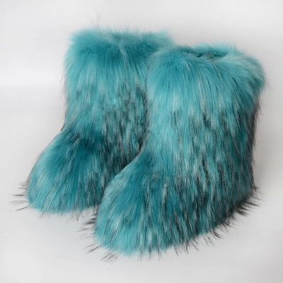 Olivia Klein Winter Fuzzy Boots