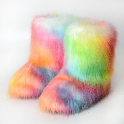 Olivia Klein Winter Fuzzy Boots