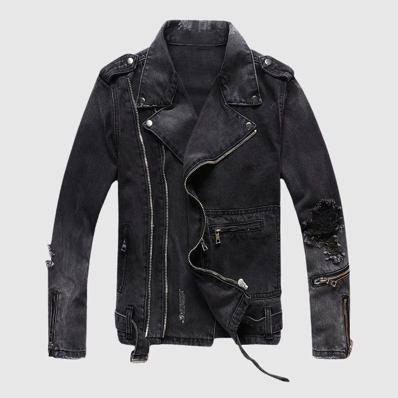 Signature Biker Denim Jacket by Dan Anthony